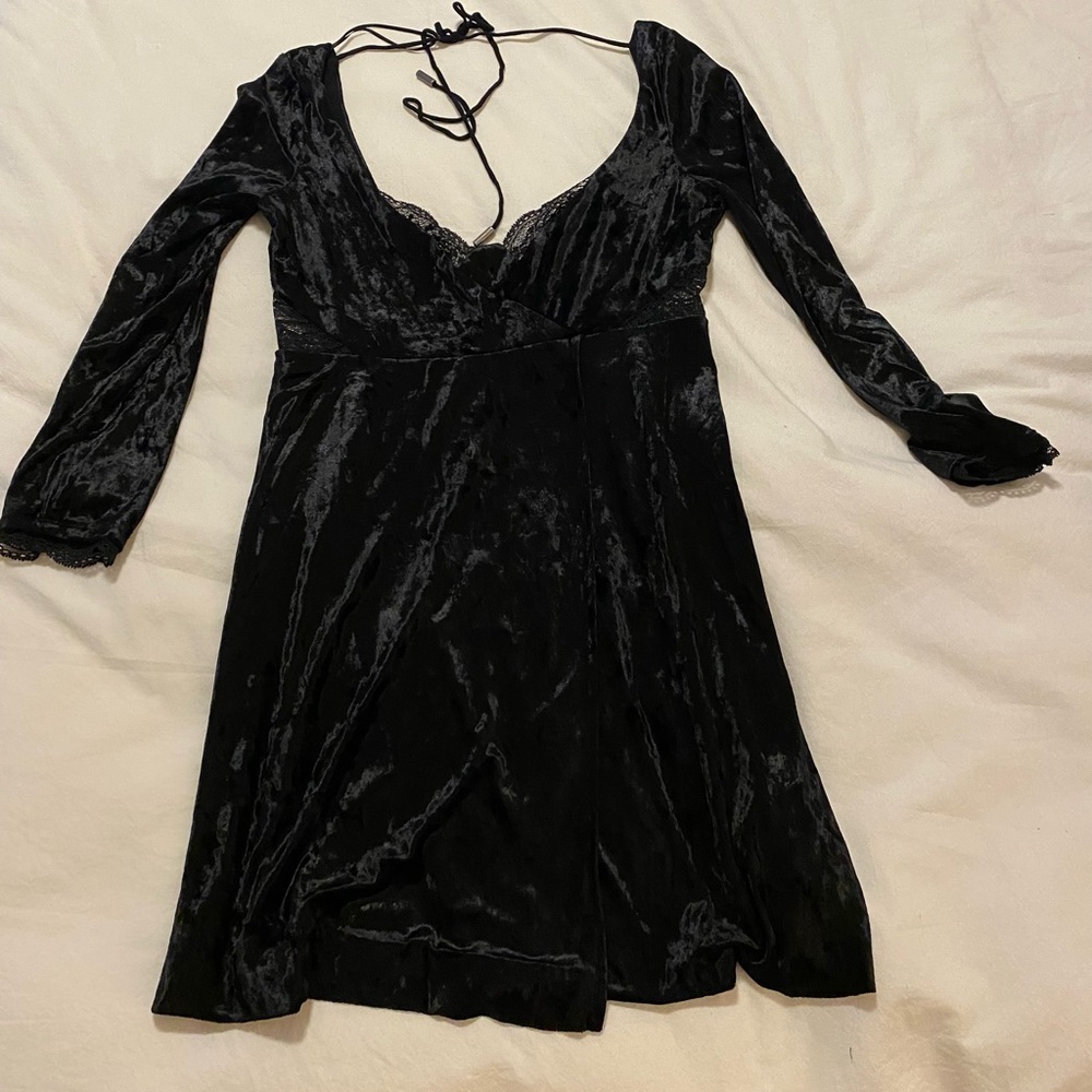 Free People Kat Velvet Mini Dress - Picture 7 of 8